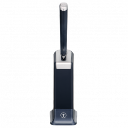 Кухненски нож Tefal K297S244, 20 см, Неръждаема стомана, Поставка с вградено точило, Предпазител за пръсти, Черен