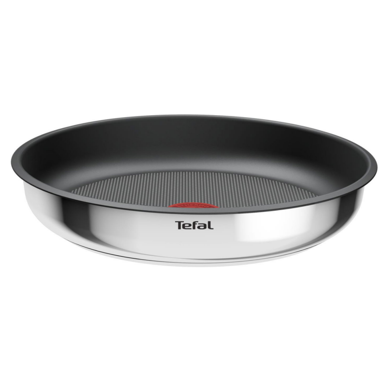 Комплект тигани и тенджери Tefal L881S504, 5 части, Неръждаема стомана, Титаниево незалепващо покритие, Фурна до 250°C, Подвижна дръжка, Индукция, Инокс