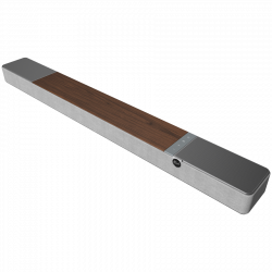 Саундбар Klipsch Flexus Core 200 Walnut, 185W RMS, 111.8 см, Dolby Atmos, Upfiring говорители, Орехово дърво/сив