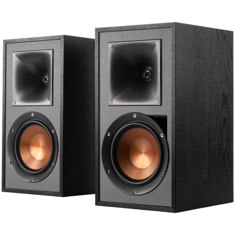 Тонколони Klipsch R-51PM Black, 120W RMS, Tractrix Horn, Bluetooth, Фоно предусилвател, USB-B, Оптичен вход, Черен