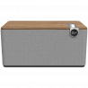 Тонколона Klipsch The Three Plus Walnut, 120W, 2.1, 45Hz, USB+USB-C, Type-A, RCA, Bluetooth, Мобилно приложение, Орехово дърво/сив
