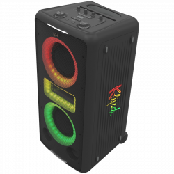 Преносима аудио система Klipsch New York Black, 12 часа, Bluetooth 5.2, 5000 mAh, AUX, USB, Party Link, Микрофон, Черен