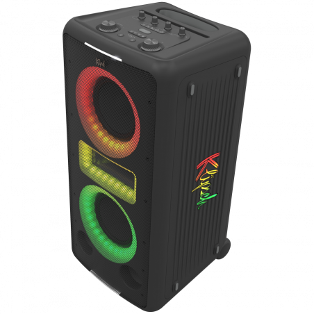 Преносима аудио система Klipsch New York Black, 12 часа, Bluetooth 5.2, 5000 mAh, AUX, USB, Party Link, Микрофон, Черен