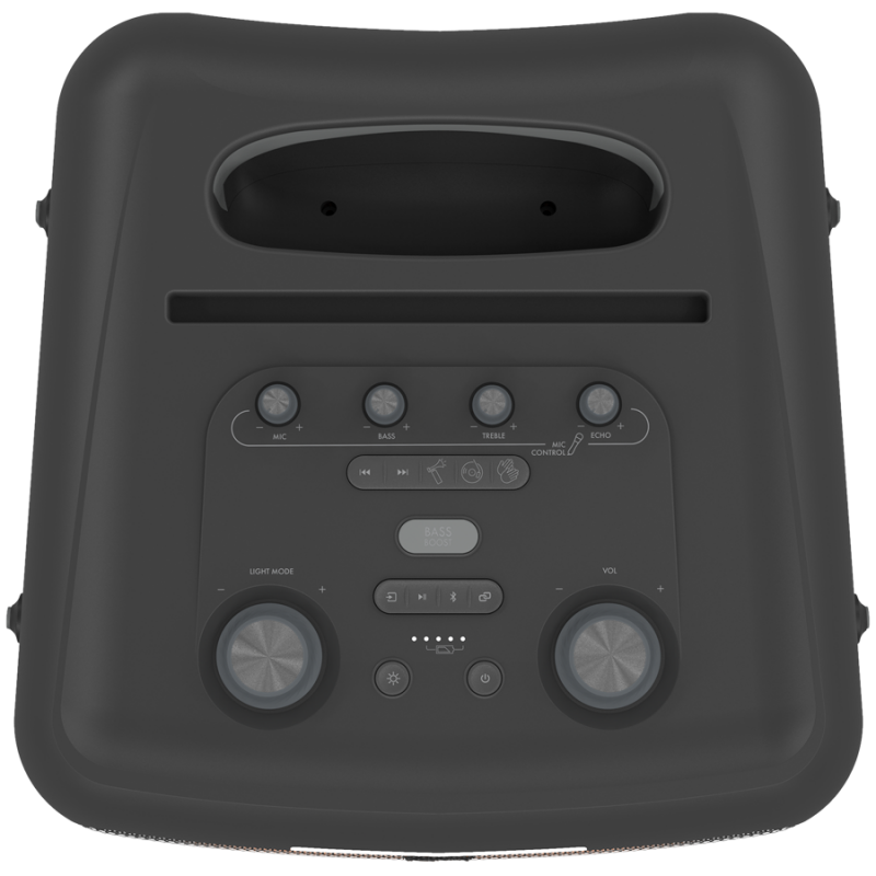 Преносима аудио система Klipsch New York Black, 12 часа, Bluetooth 5.2, 5000 mAh, AUX, USB, Party Link, Микрофон, Черен