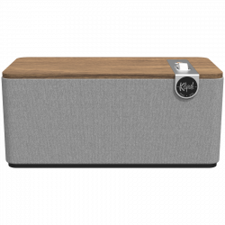 Настолна тонколона Klipsch The One Plus 2.1 W, 60W, Bluetooth 5.3, USB-C, Би-амплифация, Дървен корпус, Мобилно приложение, Орехово дърво/сив