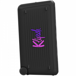 Преносима аудио система Klipsch Miami Black, 18 часа, 5000 mAh, Bluetooth 5.2, AUX, USB, Daisy Chain, Ultra Bass, Party Link, Караоке, Микрофон, Черен