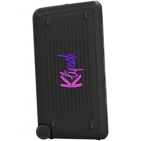 Преносима аудио система Klipsch Miami Black, 18 часа, 5000 mAh, Bluetooth 5.2, AUX, USB, Daisy Chain, Ultra Bass, Party Link, Караоке, Микрофон, Черен