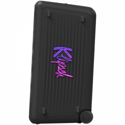 Преносима аудио система Klipsch Miami Black, 18 часа, 5000 mAh, Bluetooth 5.2, AUX, USB, Daisy Chain, Ultra Bass, Party Link, Караоке, Микрофон, Черен