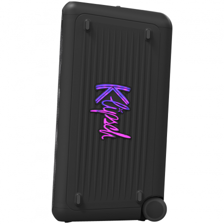 Преносима аудио система Klipsch Miami Black, 18 часа, 5000 mAh, Bluetooth 5.2, AUX, USB, Daisy Chain, Ultra Bass, Party Link, Караоке, Микрофон, Черен