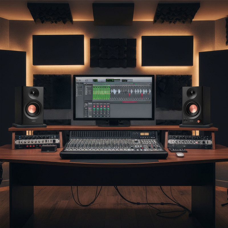 Тонколони Edifier MR3 BL, 36W RMS, BT V5.4, RCA, AUX, Hi-Res, ConneX, Активни, Акустични настройки, Черен