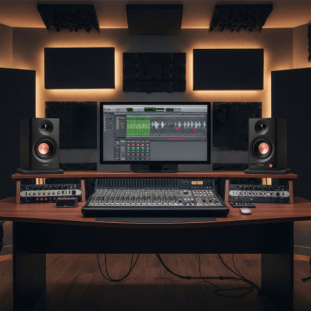 Тонколони Edifier MR3 BL, 36W RMS, BT V5.4, RCA, AUX, Hi-Res, ConneX, Активни, Акустични настройки, Черен