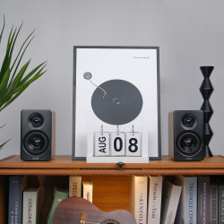 Тонколони Edifier M60 CL-OAK, 66W RMS, Bluetooth V5.3, Hi-Res & Hi-Res, DSP, USB-C, 3.5 AUX, ConneX, Ръчно изработен корпус, Кафяв