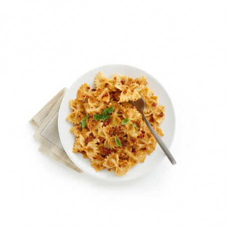 Съд за готвене на паста в микровълнова Lekue 1009032, 1.5 литра, 28x11x11.2 см, Платинен силикон, От -20 до +100C, Бял/Кафяв