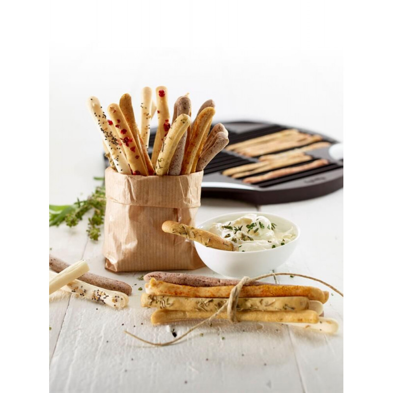 Форма за печене на солети и гризини Lekue 1009038, 240 мл, До 30 солети, Ø25x1.9 см, -60 до +220C, Кафяв