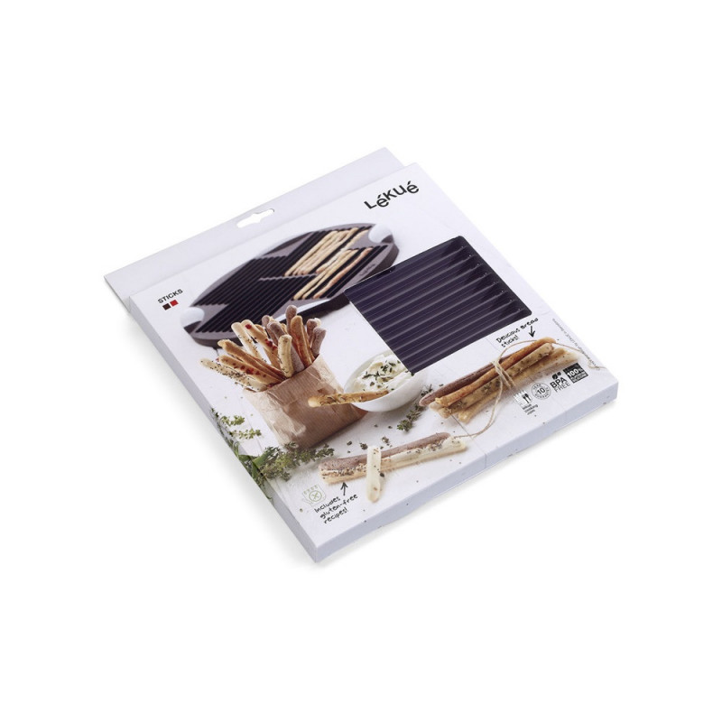 Форма за печене на солети и гризини Lekue 1009038, 240 мл, До 30 солети, Ø25x1.9 см, -60 до +220C, Кафяв