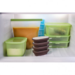 Комплект от 4 форми за сладолед на клечка Lekue 1009044, 350 мл, -20°C / +100°C, Капачета, Сив