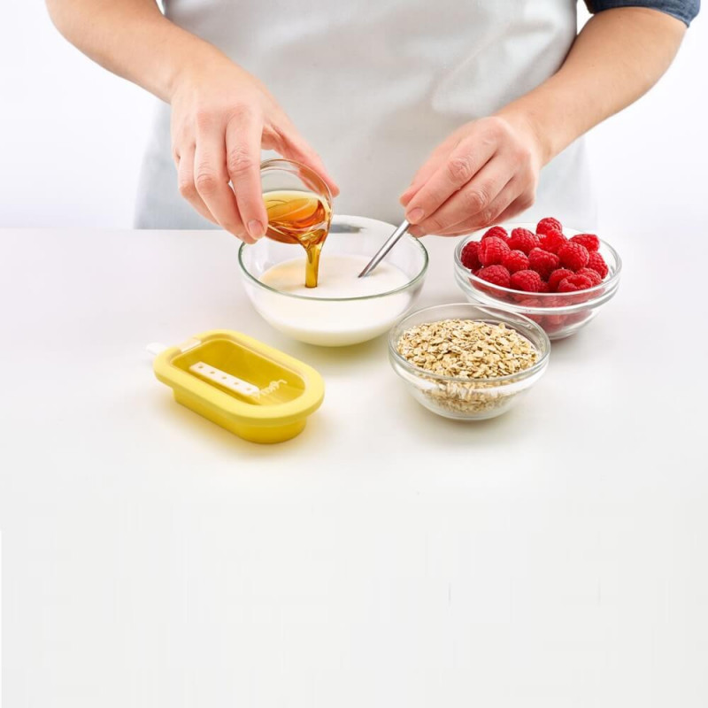 Комплект от 4 форми за сладолед на клечка Lekue 1009046, 240 мл, -20C / +100C, Капачета, Многоцветен