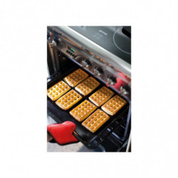 Комплект 2 форми за печене на гофрети Lekue 1009047, 500 мл, -60C / +220C, Платинен силикон, Червен