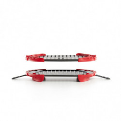 Съд за гриловане в микровълнова Lekue 1009082, 27x20.7.8x4.4 см, Платинен силикон, Стомана с незалепващо покритие, От 0 до +240C, Червен