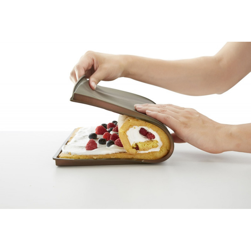 Подложка за печене на руло Lekue 1009100, 40x30 см, Платинен силикон, От -60°C до +220°C, Кафяв