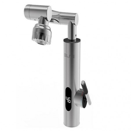 Нагревател за вода Elite EHD-1511M, 3300W, Въртене на 360, Самоподгряване, LED дисплей, IPX4, Сребрист