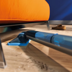 Електрически моп Philips OneUp XV5113/01, 2Ah, 70 мин, 50м2, 281/178 мл, 2 режима, 360°C глава, LED индикатор, USB зареждане, Син