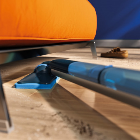 Електрически моп Philips OneUp XV5113/01, 2Ah, 70 мин, 50м2, 281/178 мл, 2 режима, 360°C глава, LED индикатор, USB зареждане, Син