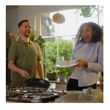 Комплект тенджери и тигани Ninja Zerostick Premium C35005DE, 9 части, Незалепваща технология, До 260C, Индукция, Черен