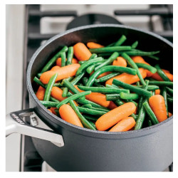 Комплект тенджери и тигани Ninja Zerostick Premium C35005DE, 9 части, Незалепваща технология, До 260C, Индукция, Черен