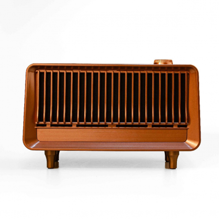 Bluetooth радио колонка Ashu AS25, 2x5W, 1800mAh, Bluetooth, Кафяв