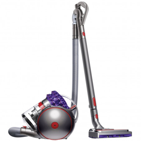 Прахосмукачка без торба Dyson Big Ball Parquet 2 228566-01, 600W, 165AW, 1.5 л, 2-степенна технология Radial Root Cyclone, Автоматично изправяне при преобръщане, Никел/лилав