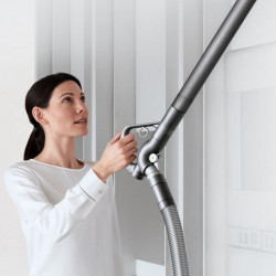 Прахосмукачка без торба Dyson Big Ball Parquet 2 228566-01, 600W, 165AW, 1.5 л, 2-степенна технология Radial Root Cyclone, Автоматично изправяне при преобръщане, Никел/лилав