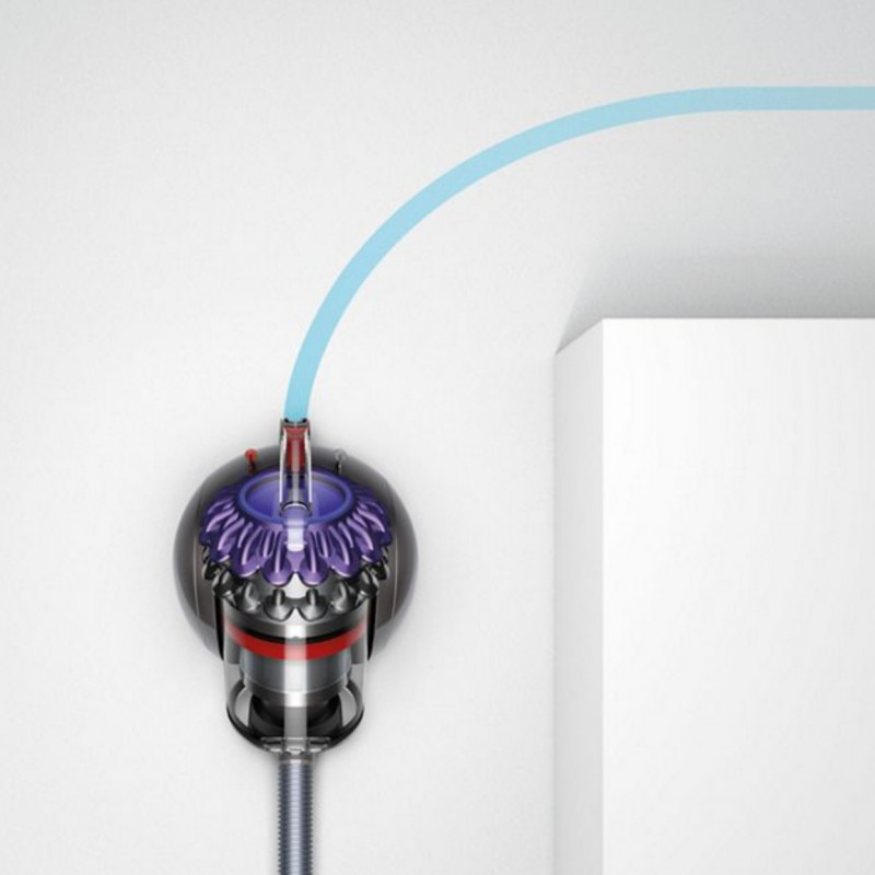 Прахосмукачка без торба Dyson Big Ball Parquet 2 228566-01, 600W, 165AW, 1.5 л, 2-степенна технология Radial Root Cyclone, Автоматично изправяне при преобръщане, Никел/лилав