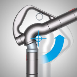 Прахосмукачка без торба Dyson Big Ball Parquet 2 228566-01, 600W, 165AW, 1.5 л, 2-степенна технология Radial Root Cyclone, Автоматично изправяне при преобръщане, Никел/лилав