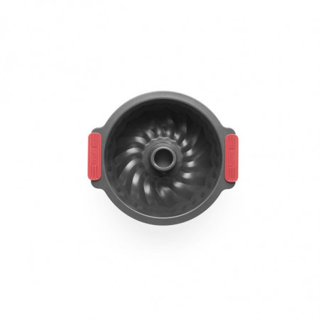 Форма за печене Lekue 1009476, Ø26.5 см, Керамично незалепващо покритие, Карбонова стомана, От +4°C до +240°C, Черен/Червен