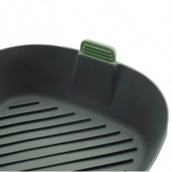 Кошница за фритюрник с горещ въздух Lekue 1009495, 25x25 см, От -20°C до +220C, Силикон, Без BPA, Сив