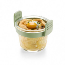 Комплект 4 бр купички за печене във фритюрник с горещ въздух Lekue 1010157, 10.5x9.5 см, От -20 до +220C, Зелен