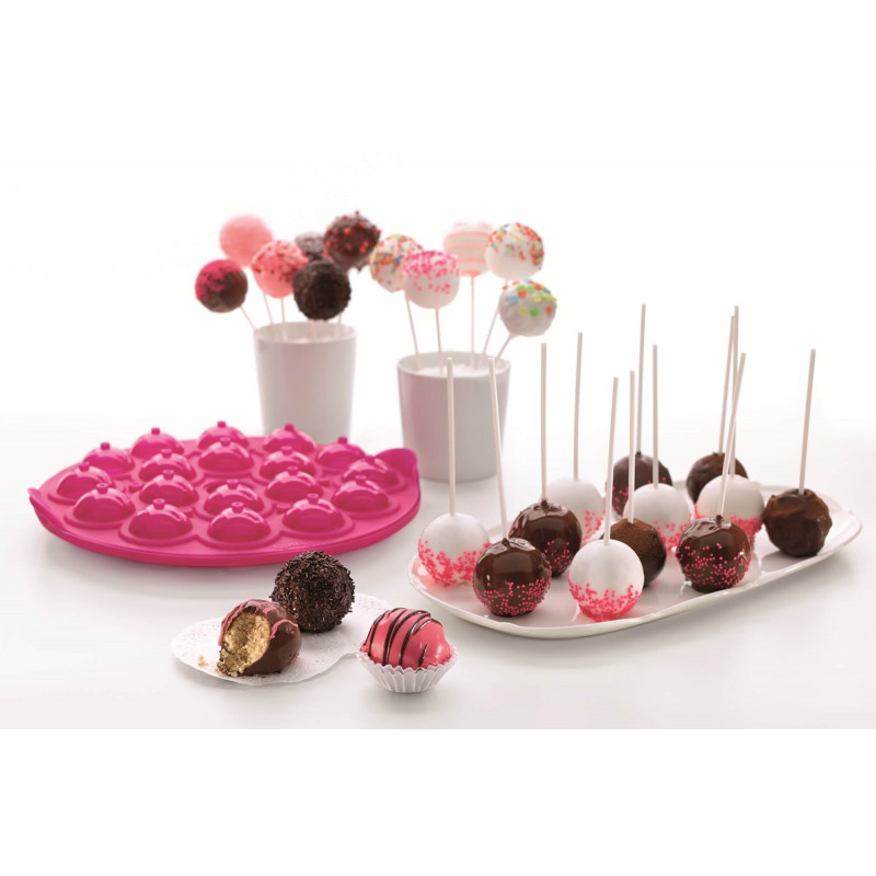 Форма за печене Lekue 1010174, Ø25x4.3 см, От -60 до +220C, Платинен силикон, Розов