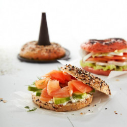 Комплект форми за приготвяне на бейгъли Lekue 1010176, 6 броя, 13.5х12.5х10.3 см, Микроперфорирани, -60/+220°C, Кафяв