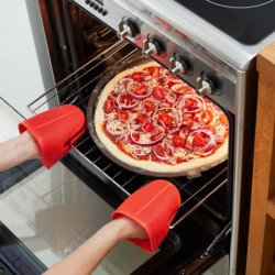 Тава за печене на пица Lekue 1010177, Ø36x1.8 см, Перфорирана, Навиваща се на руло, -60/+220°C, Бронз