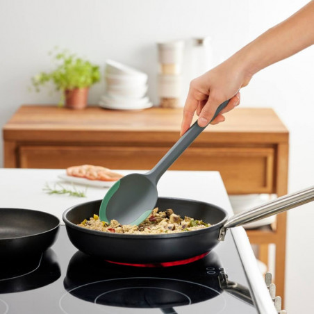 Лъжица за сервиране Lekue, 1010181, 29 см, Без надраскване, 4/220°C, Зелен