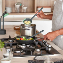 Лъжица решетъчна Lekue 1010183, 29x6.4x9.5 см, От +4 до +220C, Издръжлив на драскотини, Полиестерна смола, Зелен