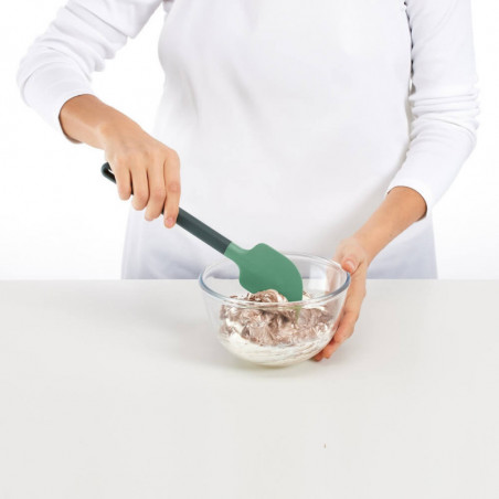 Шпатула за обиране Lekue 1010186, 28.5 см, Против надраскване, 4/220°C, Гъвкав ръб, Зелен