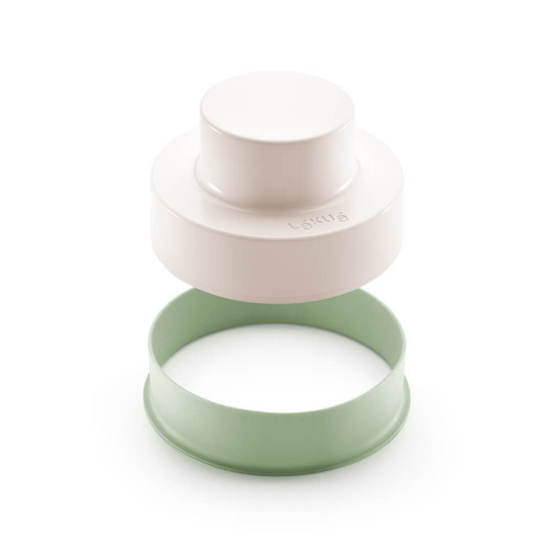 Уред за приготвяне на зеленчукови бургери Lekue 1010193, -20/+80°C, ABS, Зелен