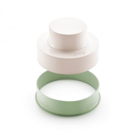 Уред за приготвяне на зеленчукови бургери Lekue 1010193, -20/+80°C, ABS, Зелен