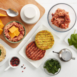 Уред за приготвяне на зеленчукови бургери Lekue 1010193, -20/+80°C, ABS, Зелен