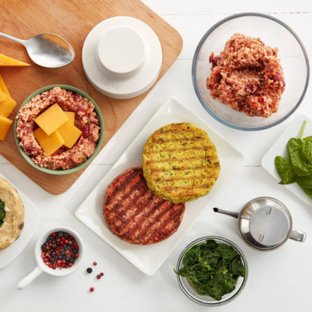 Уред за приготвяне на зеленчукови бургери Lekue 1010193, -20/+80°C, ABS, Зелен