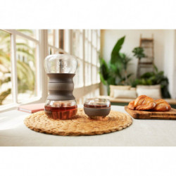 Уред за запарване на чай Lekue 1010194, 500 мл, Инфузер, -20/+100 °C, Стъкло и силикон, Кафяв