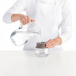 Уред за запарване на чай Lekue 1010194, 500 мл, Инфузер, -20/+100 °C, Стъкло и силикон, Кафяв