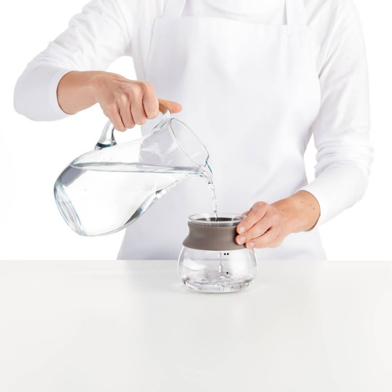 Уред за запарване на чай Lekue 1010194, 500 мл, Инфузер, -20/+100 °C, Стъкло и силикон, Кафяв